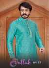 Outluk Vol 22 New Fancy Designer Party And Function Wear Traditional Jacquard Silk Kurta Churidar Pajama Redymade Latest Collection